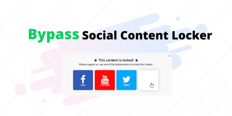 How To Bypass Social Content Locker By Social Networks WordPress?