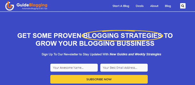 guide blogging