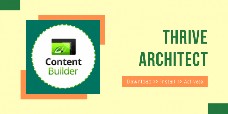 How To Install & Activate Thrive Architect Plugin on WordPress Site?