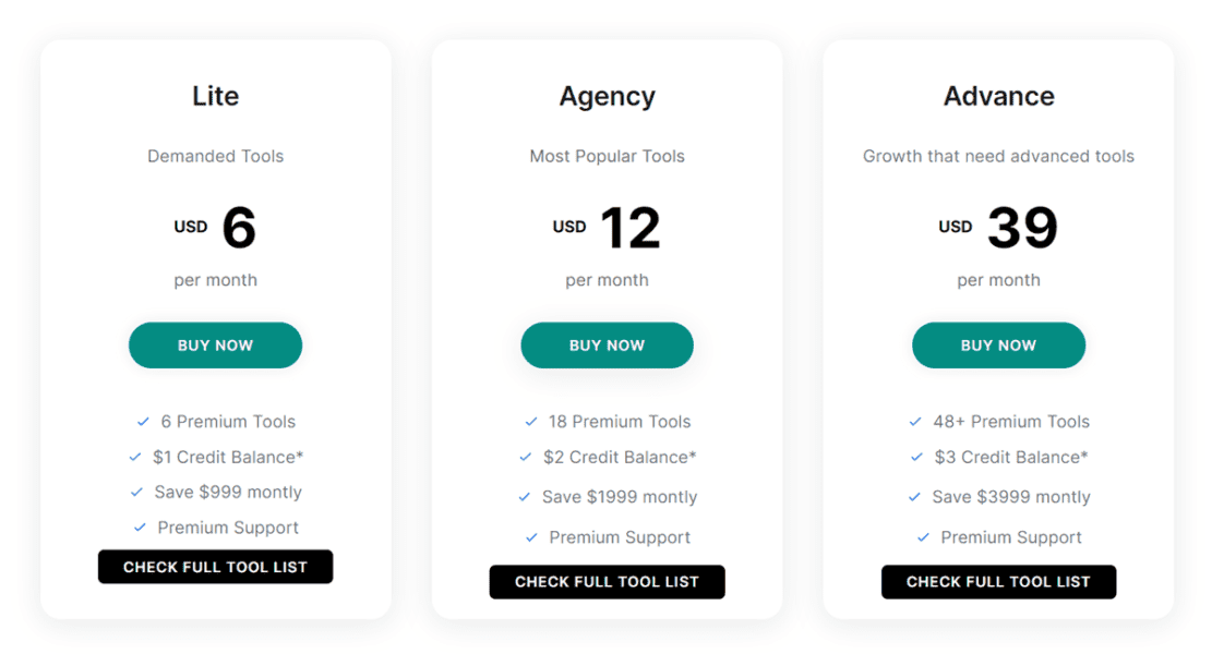 toolsurf pricing