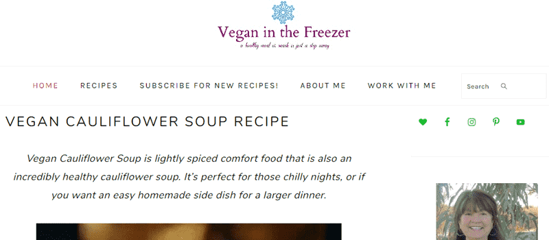 foodie pro theme examples veganin the freezer